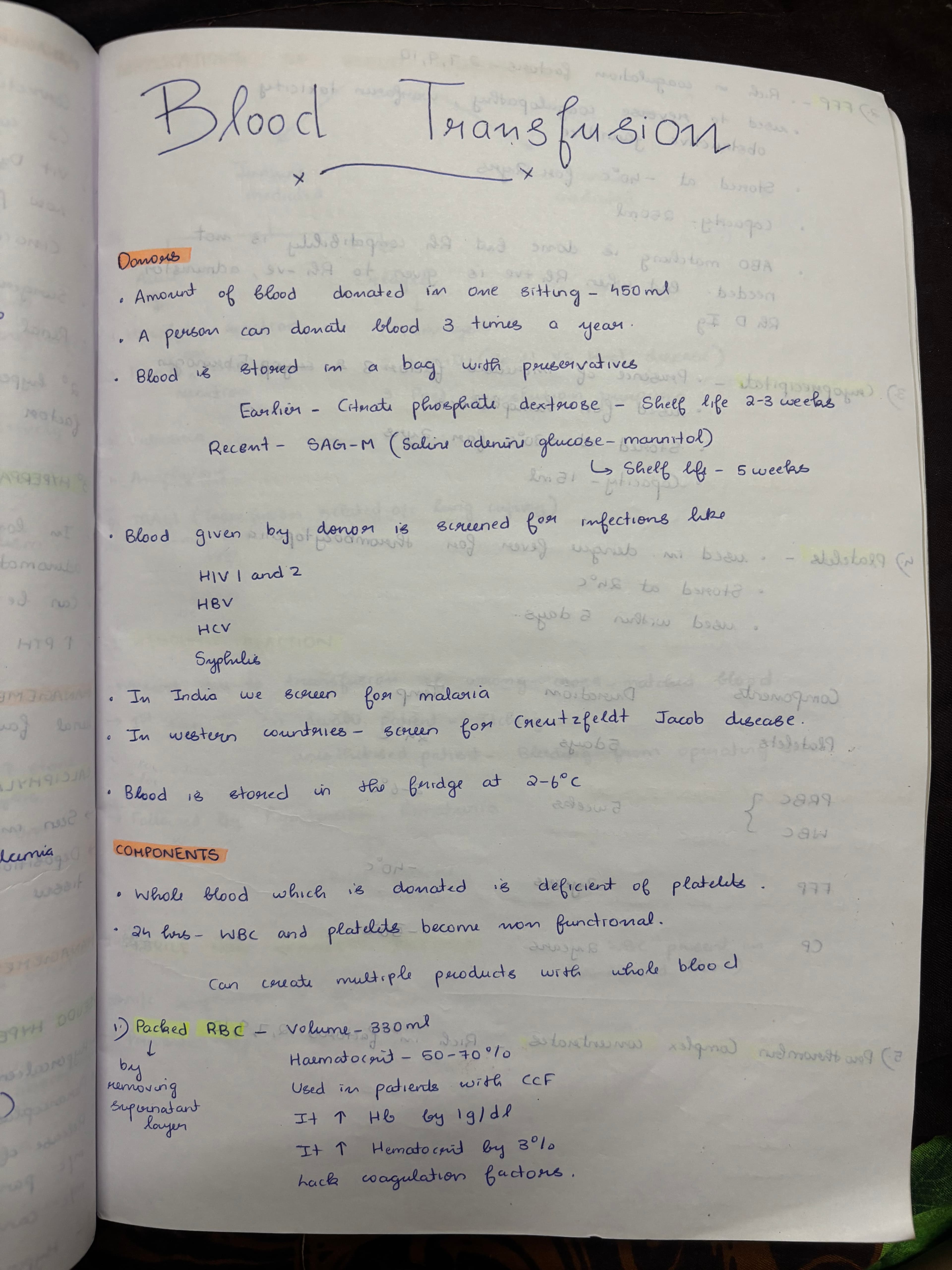 Blood transfusion  - Slide 1