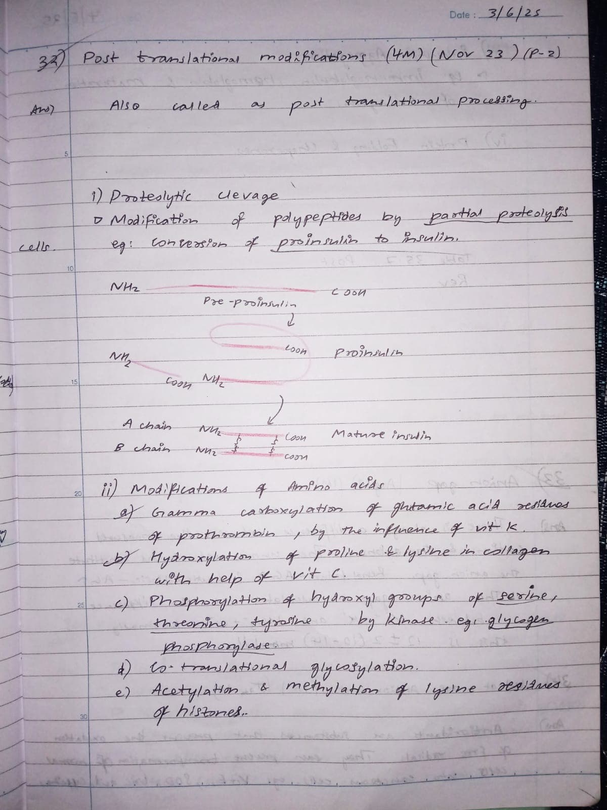Post translational modification  - Slide 1